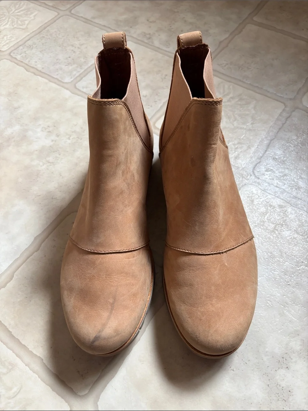 Sorel Women's Harlow Chelsea Ankle Boots Tawny Buff/Gum Size 9